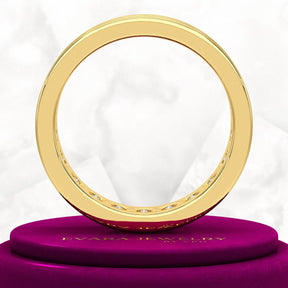 Luxury 4 Carat Emerald Cut Lab Grown Diamond Minimalist Wedding Band - Evara Jewelry LLC