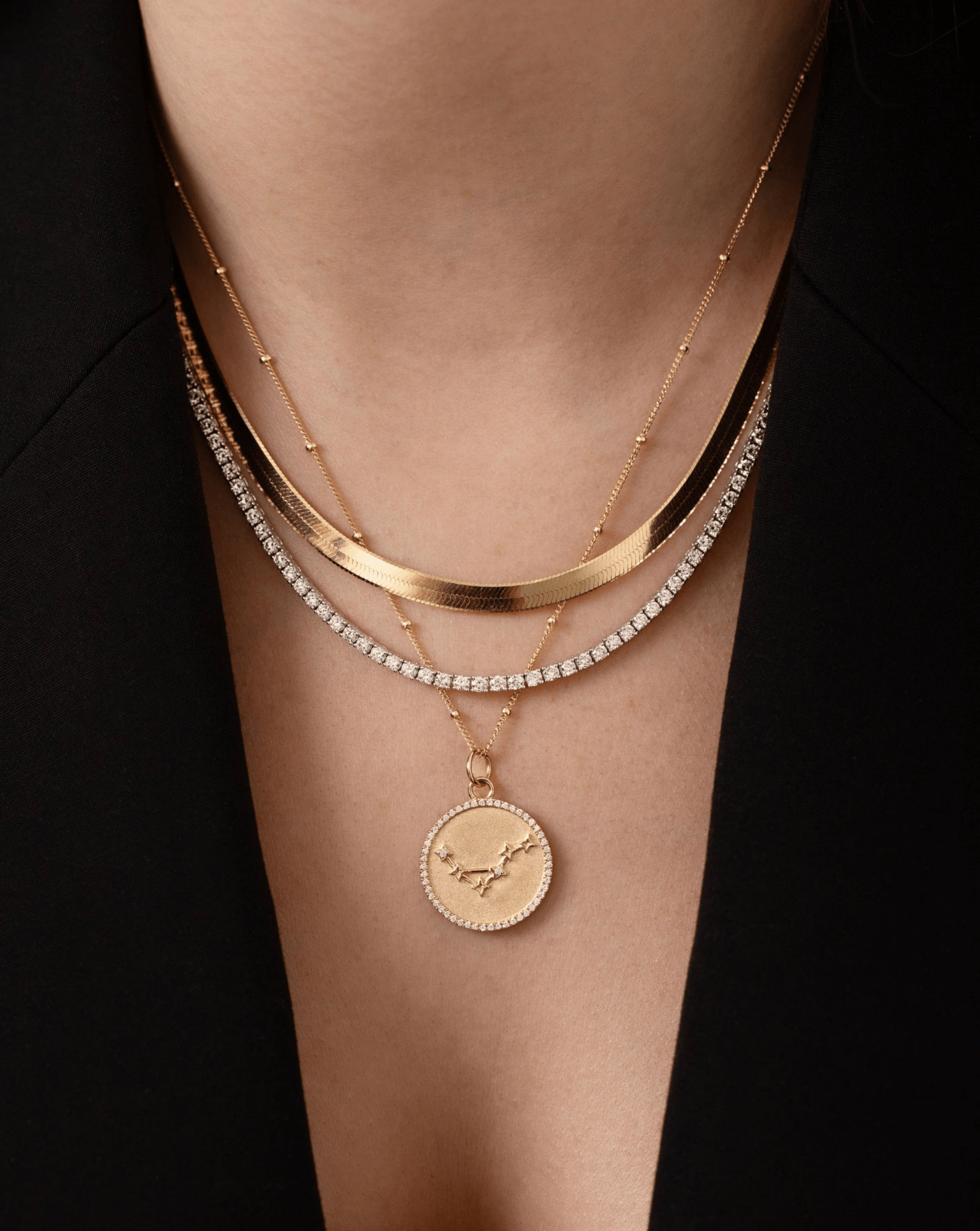 Luxury Diamond Tennis Necklace - 14K/18K White Gold Lab Grown Diamond Choker - Evara Jewelry LLC