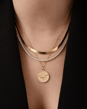 Luxury Diamond Tennis Necklace - 14K/18K White Gold Lab Grown Diamond Choker - Evara Jewelry LLC