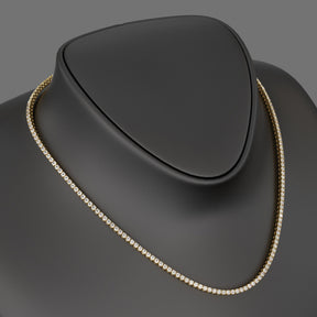 Luxury Diamond Tennis Necklace - 14K/18K White Gold Lab Grown Diamond Choker - Evara Jewelry LLC