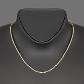 Luxury Diamond Tennis Necklace - 14K/18K White Gold Lab Grown Diamond Choker - Evara Jewelry LLC