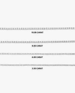 Luxury Diamond Tennis Necklace - 14K/18K White Gold Lab Grown Diamond Choker - Evara Jewelry LLC