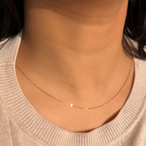 Cable Chain: Thin Solid Gold Chain