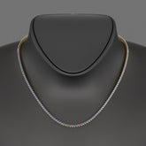 Natural Blue Ombre Sapphire Tennis Necklace - Evara Jewelry LLC