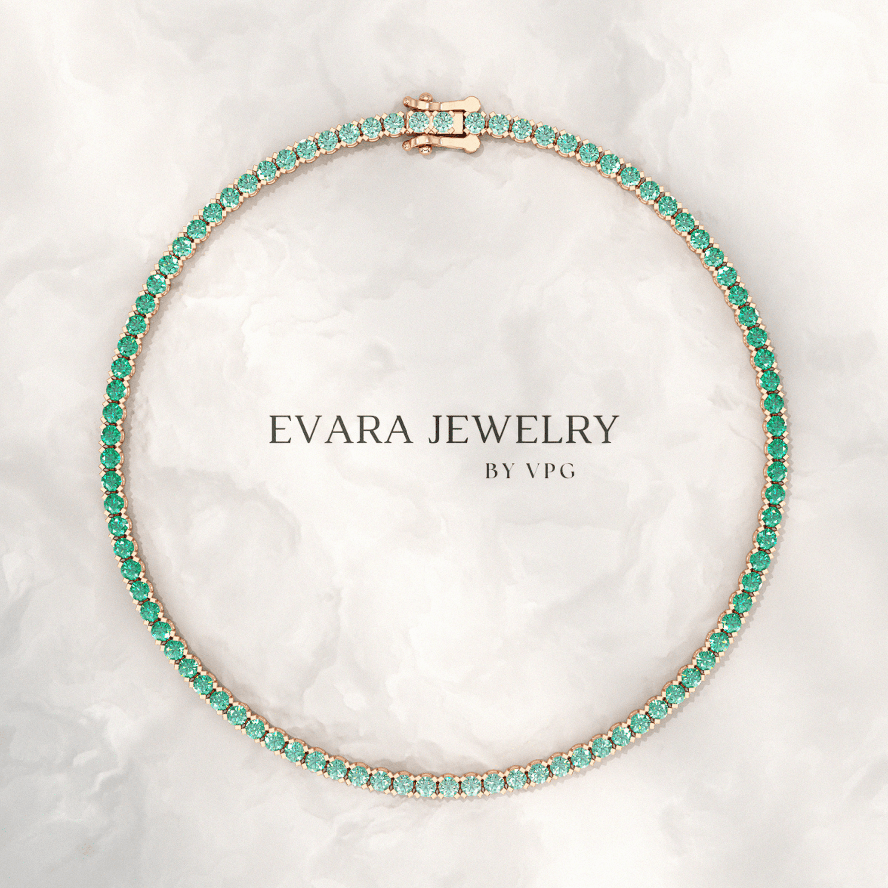 Natural Emerald Ombre 3.12 Carats Tennis Bracelet in 14K/18K Yellow Gold - Evara Jewelry LLC
