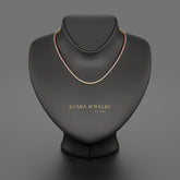 Ombre Natural Pink Sapphire Tennis Necklace in 14K/18K Gold - Evara Jewelry LLC