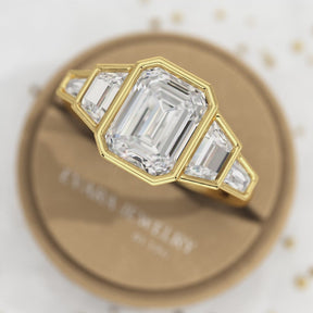 2 Carat Emerald Cut Lab Grown Diamond Engagement Ring