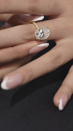 5 Carat Oval Cut Diamond Wedding Ring