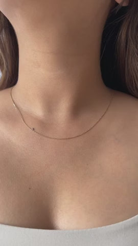 Cable Chain: Thin Solid Gold Chain