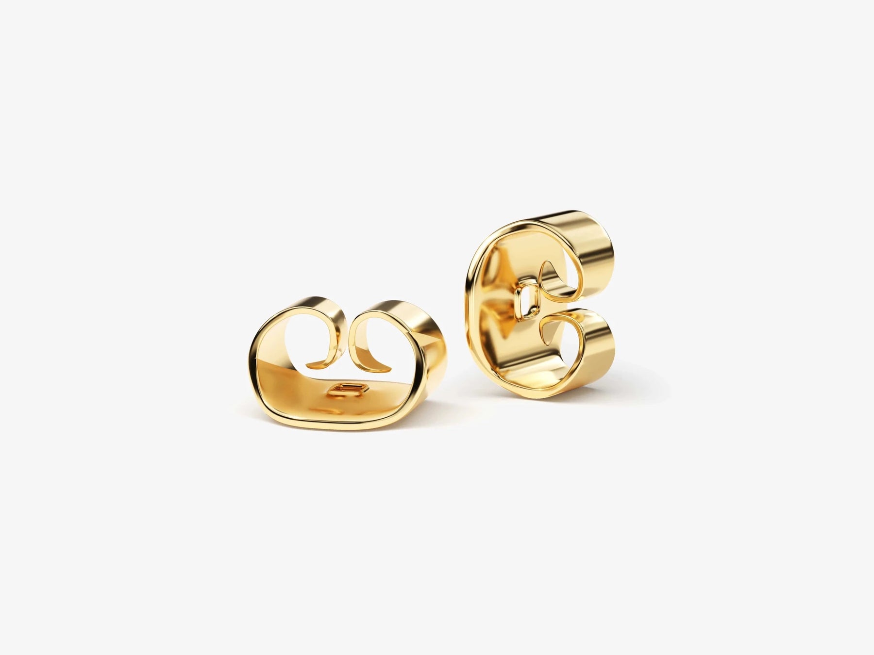 Round Cut Lab Grown Diamond Stud Earrings: 4 Prong Set, Push Back - Evara Jewelry LLC