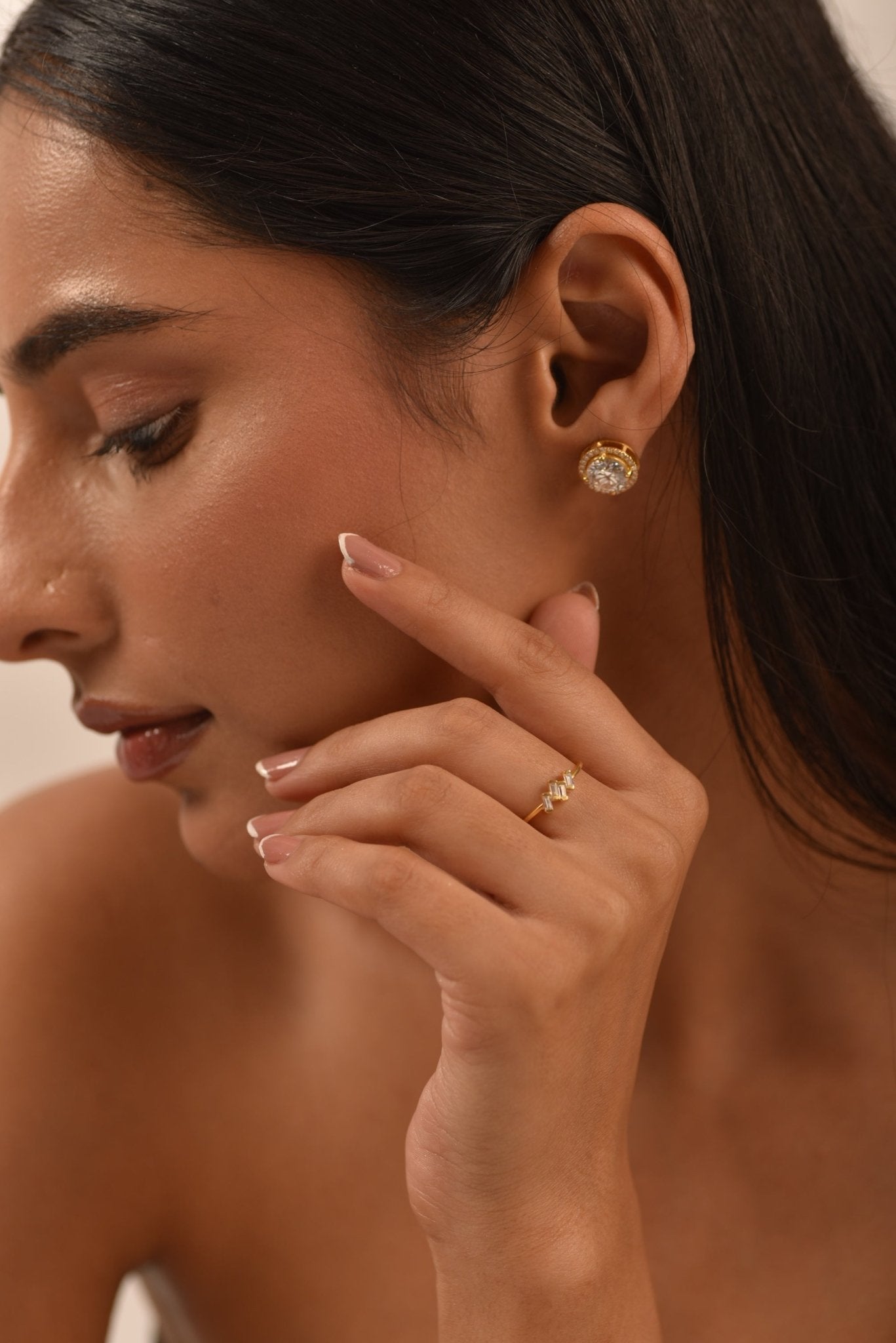 Tilted Baguette Diamond Ring - Evara Jewelry LLC