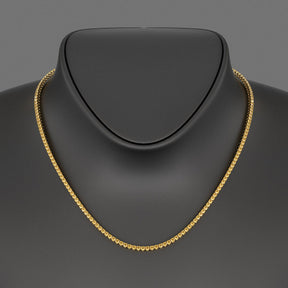 Yellow Sapphire Tennis Necklace in 14K/18K Yellow Gold - Evara Jewelry LLC