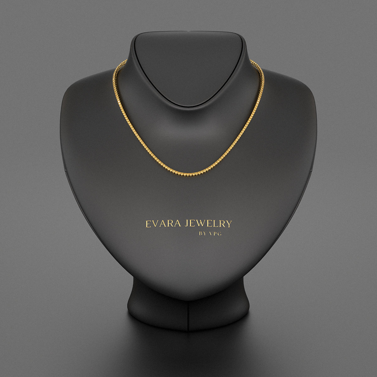 Yellow Sapphire Tennis Necklace in 14K/18K Yellow Gold - Evara Jewelry LLC