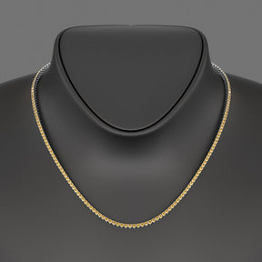 Yellow Sapphire Tennis Necklace in 14K/18K Yellow Gold - Evara Jewelry LLC