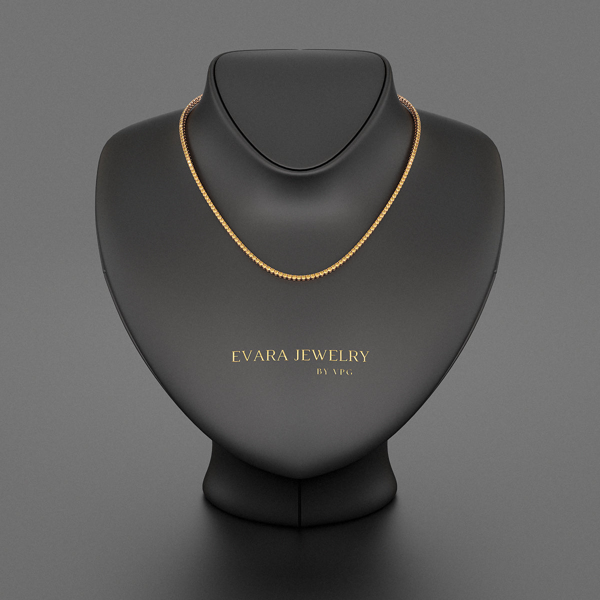 Yellow Sapphire Tennis Necklace in 14K/18K Yellow Gold - Evara Jewelry LLC