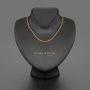 Yellow Sapphire Tennis Necklace in 14K/18K Yellow Gold - Evara Jewelry LLC